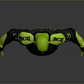 Green And Black Sports Jersey With Diamond Pattern And LIFECAM Logo Design