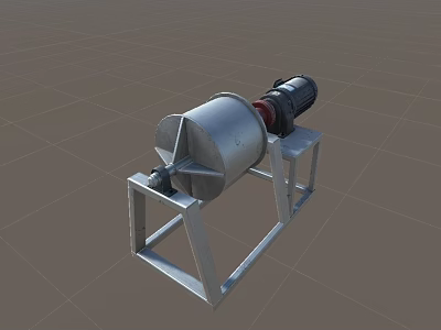 Industrial Mixing Equipment With Stainless Steel Tank Electric Motor And Metal Stand 3d model