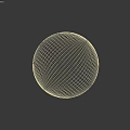 Gray Textured Sphere Component On Neutral Surface With Gray Wall Background