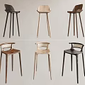 Stylish Modern Wooden Bar Stools With Various Designs And Color Options For Home Decor