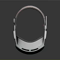 Modern Electronic VR Headset With Comfortable Strap And Black Lenses