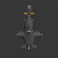 Modern Spaceship Spacecraft 3d model