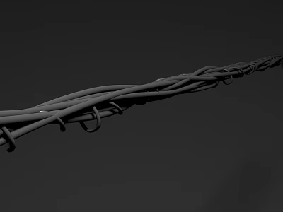 Pipeline Pipe Wire 3d model