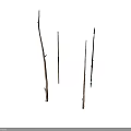 Primitive Handmade Wooden Weapons With Sharp Tips And Traditional Design