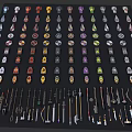 Various Weapons Including Swords Axes Spears Hammers and Decorative Shields with Diverse Designs