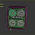 Mesa Boogie Electronic Speaker Cabinet With Four Black Grille Speakers
