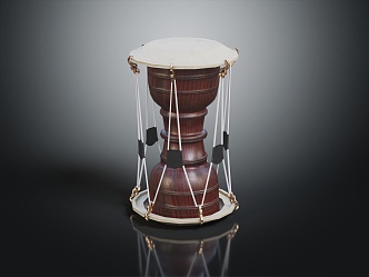 Modern Drum African Drum Musical Instrument 3d model