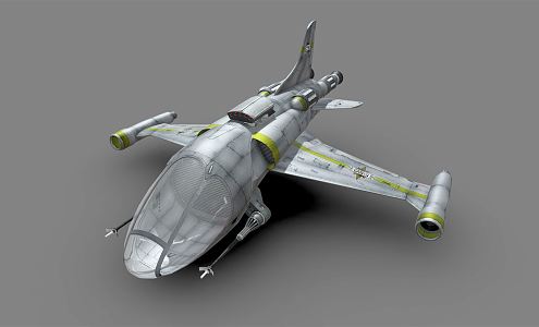 Industrial LOFT Fighter Starfighter 3d model