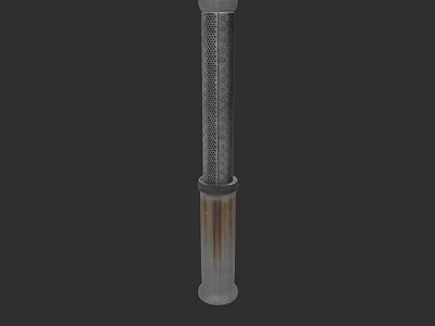 Metal Filter Tube With Stainless Steel Mesh And Cylindrical Structure For Industrial Use 3d model