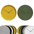Stylish Modern Clocks In Various Colors With Circular Textured Designs For Home Decor