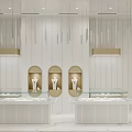 Elegant Jade Treasures Jewelry Store Interior With Love Treasure Display Counters And Modern Decor