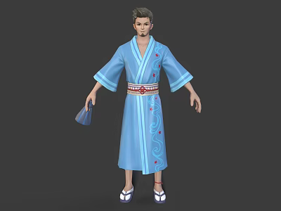 Modern Man Bathhouse Villagers 3d model