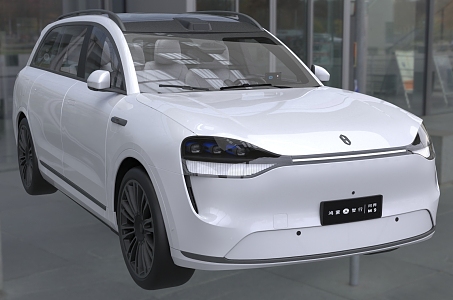 Hyundai 2024 Huawei Hongmeng Zhixing M9 New Energy Vehicle with Interior Trim 3d model