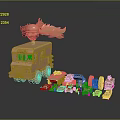Self-made armed car modified car modified chariot chariot chariot 3d model