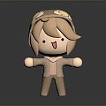 Puppet Cartoon Characters Cartoon Kids Puppet Man Mooden Man Characters Game Characters 3d model