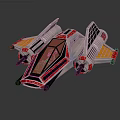 Modern fighter sci-fighter sci-fighter space fighter 3d model