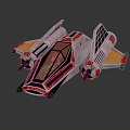 Modern fighter sci-fi fighter sci-fi fighter space fighter 3d model