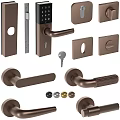 Modern Door Handles With Various Designs Shapes And Metallic Color Options
