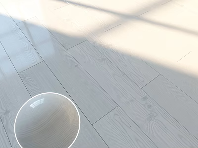 Light Colored Wooden Flooring With Natural Wood Grain And Sunlight Shadows 3d model