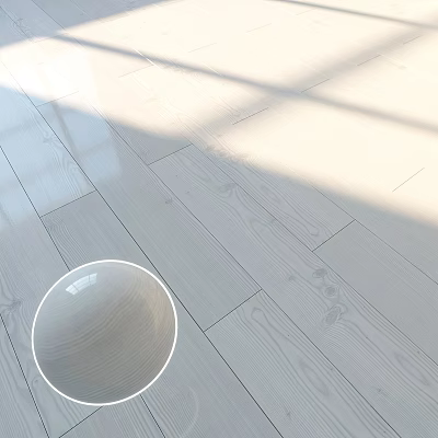Light Colored Wooden Flooring With Natural Wood Grain And Sunlight Shadows 3d model