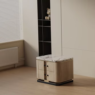 Modern Bedside Cabinet 3d model