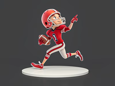 Sports Characters Boys Rugby Players Professional Anime Characters Movie and TV Characters Handmade Silhouettes 3d model