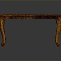 Elegant Classic Wooden Furniture Table With Intricate Carved Legs And Smooth Polished Tabletop