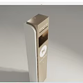 Modern Vertical Drinking Water Dispenser With Gold White Design And Filter System 3d model