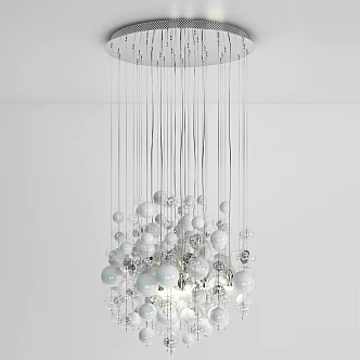 Chandelier lamp chandelier ceiling lamps electric appliances light luxury special-shaped home crystal lamp 3d model