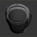 SPARTAN 05 Black And Gray Tactical Helmet With White Logos Red Accents And Bottom Ventilation