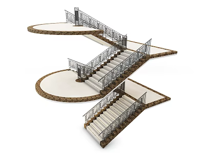 Stairs 3d model Stairs 3d model