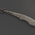 Knife Big Knife Long Knife Machete Long Handle Knife Sword Battle Knife Cold Weapon Simple Model Knife Low Model Knife Low Face Number Knife Game Knife Cartoon Knife Treasure Knife 3d model