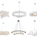 Modern Creative Chandeliers With Unique Shapes And Soft Lighting For Home Decor