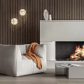 Modern Single Sofa Leisure Chair 3d model
