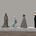 Modern Model Window Model Clothing Model Clothes Model 3d model