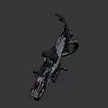 White Moped Motorcycle With Black Seat Yellow Reflector And Black Wheels Design