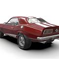 muscle car 3d model