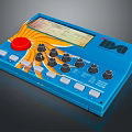 Blue IRA Electronic Control Panel With Multiple Knobs Red Button And Screen