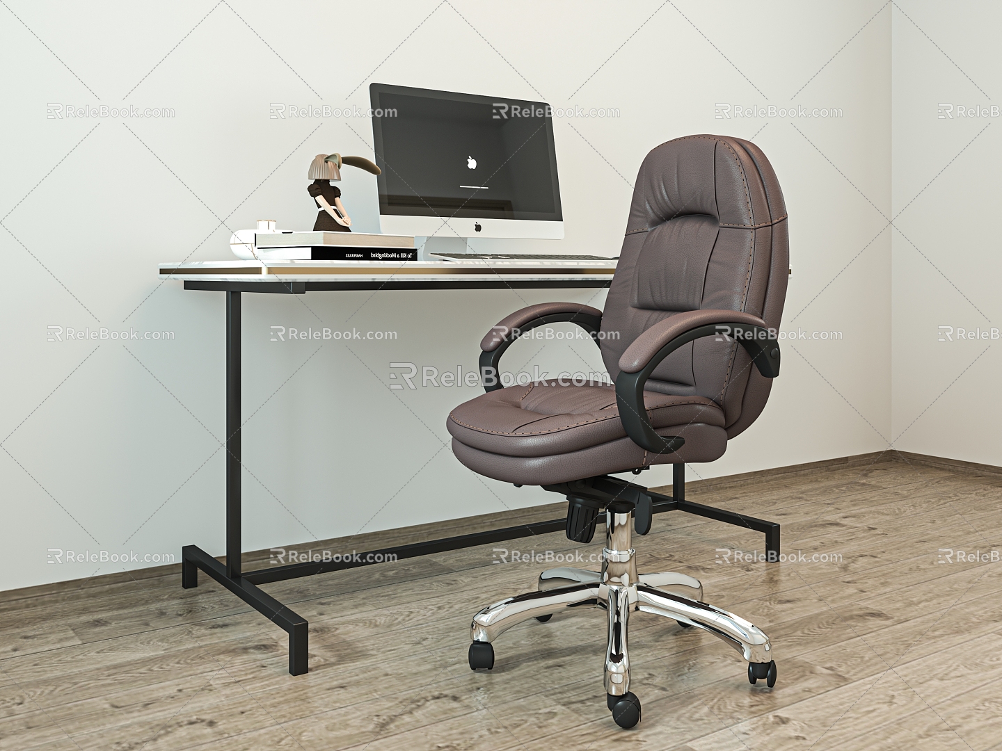 Study office chair 3d model