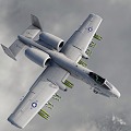 A10 Attack Aircraft Warthog Jet Fighter Ground Attack Aircraft 3d model