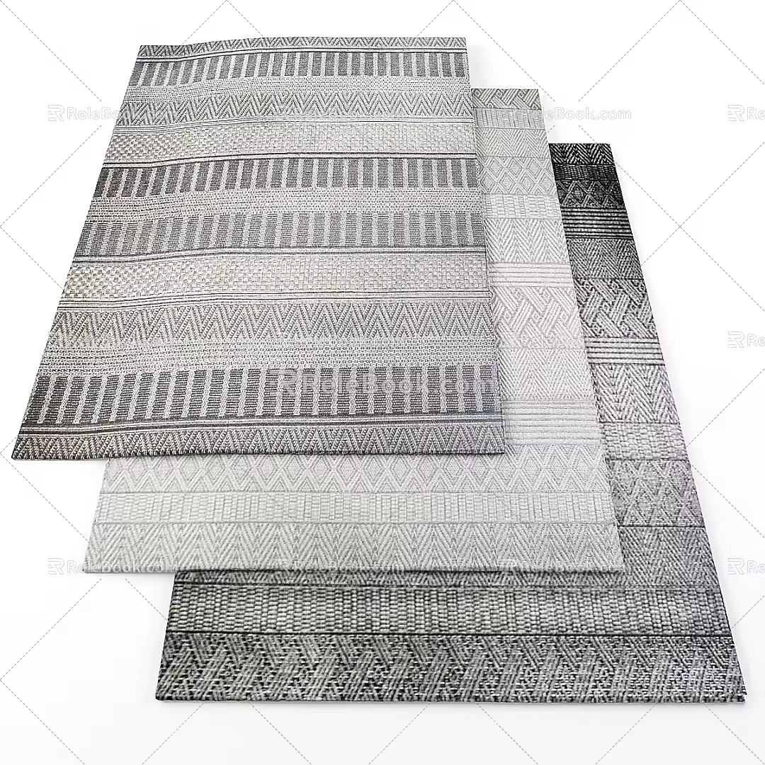 modern square carpet square carpet 3d model