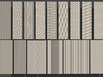 Artistic panel combination 3d model