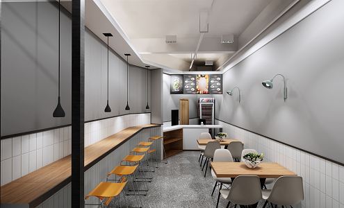 Modern Restaurant 3d model