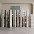Modern Columns Concrete Columns Cement Columns Damaged Columns 3d model