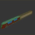 train light rail subway high-speed rail EMU modern train high-speed train high-speed locomotive EMU 3d model