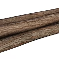 Several Arbor Trunks Featuring Natural Bark Texture And Solid Wood Material