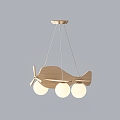 Children's room aircraft chandelier 3d model