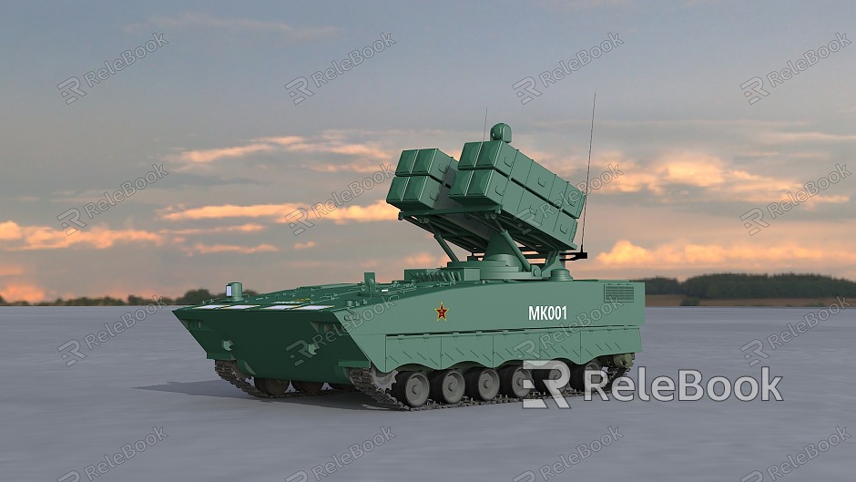 Red Arrow 10 Vehicle-mounted Heavy Multi-purpose Missile Anti-tank Missile Strategic Equipment Missile Launcher model