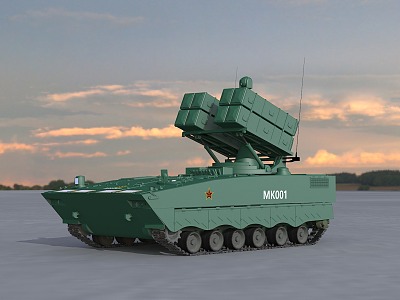 Red Arrow 10 Vehicle-mounted Heavy Multi-purpose Missile Anti-tank Missile Strategic Equipment Missile Launcher model