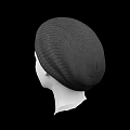 Game or Movie Character White Head Model With Gray Knitted Beanie And Light Hair
